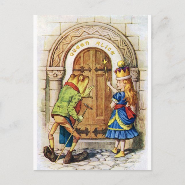 Queen Alice & the Frog in Wonderland Postcard (Front)