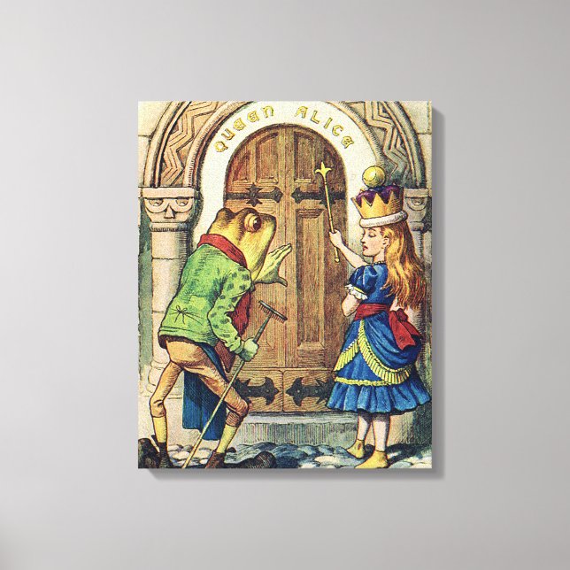 Queen Alice through the Looking Glass Canvas Print (Front)