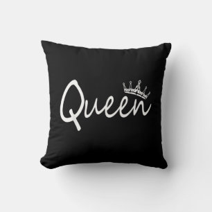 Queen and King Crown Matching Couple Design for Hi Cushion