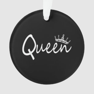 Queen and King Crown Matching Couple Design for Hi Ornament