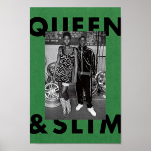 Queen and Slim Green Poster