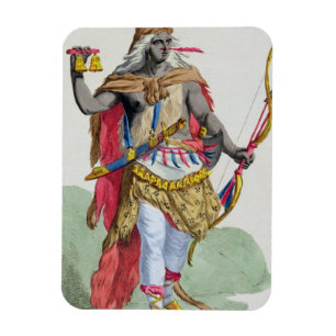 Queen Anna Nzinga (1583-1663), from 'Receuil des E Magnet