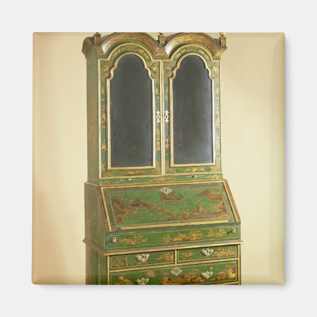 Queen Anne bureau cabinet with ball feet, c.1710 Magnet (Front)