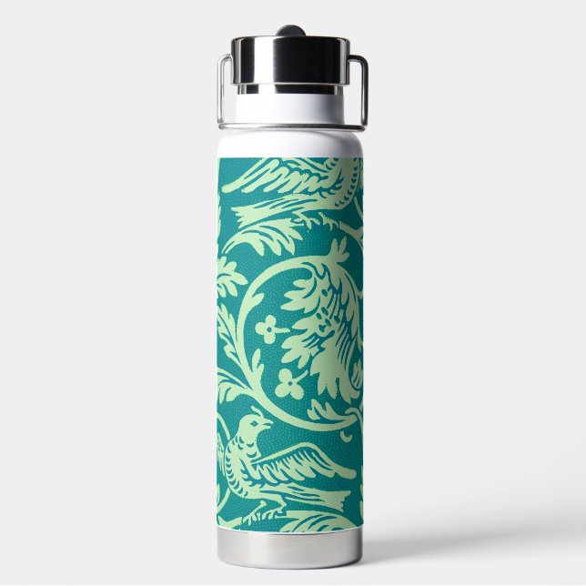 Queen Anne Pattern, William Morris Water Bottle (Back)