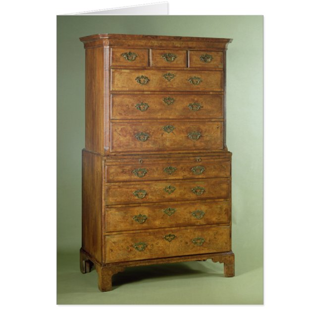 Queen Anne walnut tallboy, early 18th century (Front)
