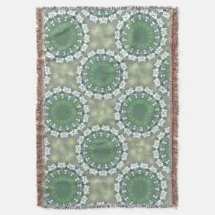 Queen Anne's Lace Abstract Spring Floral Elegant Throw Blanket