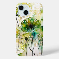 Queen Anne's Lace and Bubbles Abstract