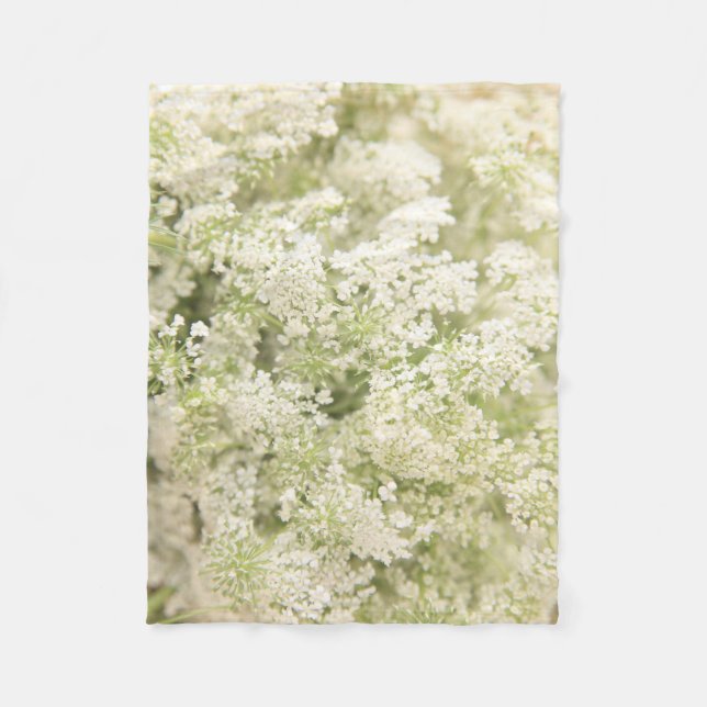 Queen Anne's Lace Fleece Blanket (Front)