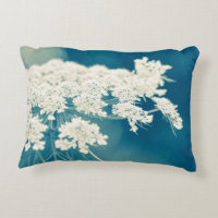 Queen Anne's Lace Flower Teal Blue