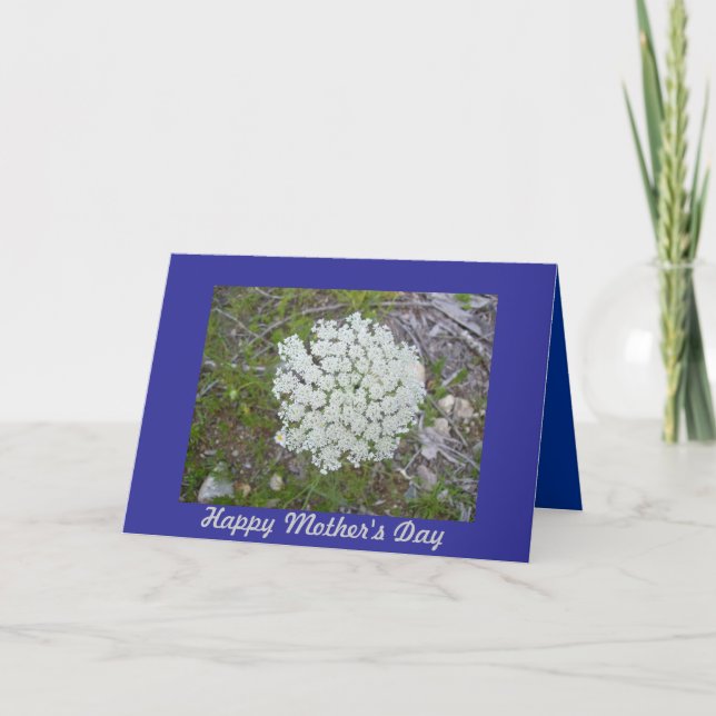 Queen Anne's Lace Mother's Day Card (Front)