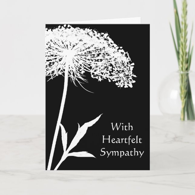Queen Anne's Lace Sympathy Card (Front)