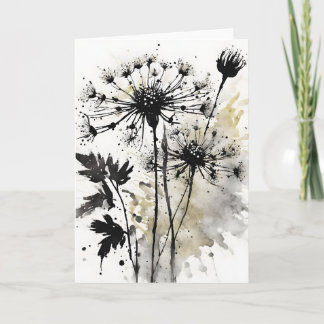 Queen Anne's Lace - Watercolor flowers Card
