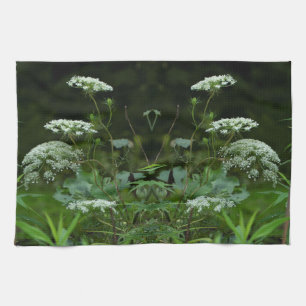 Queen Anne's Lace Wildflower in Summer Tea Towel
