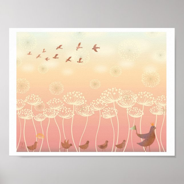 Queen Anne's School Day Illustration Poster (Front)