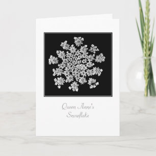 'Queen Anne's Snowflake' Blank Greeting Card
