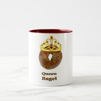 Queen Bagel Two-Tone Coffee Mug