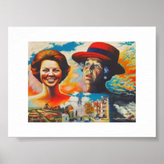 Queen Beatrix 75 years Poster