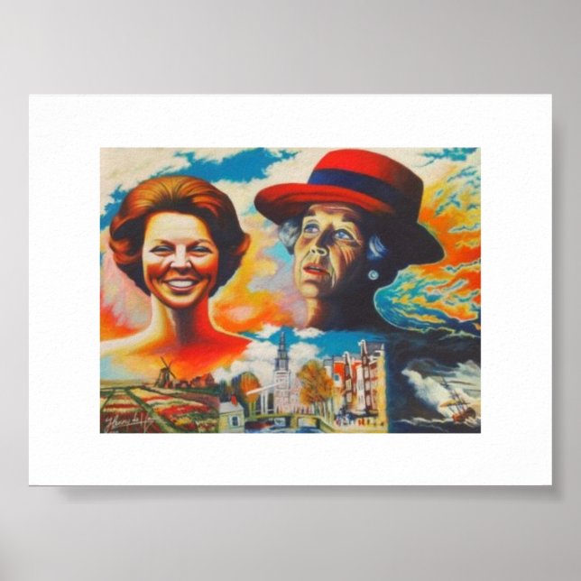 Queen Beatrix 75 years Poster (Front)