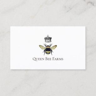 Queen Bee And Crown Farm Beekeeping Apiary Business Card