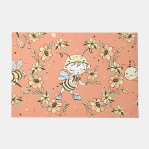 Queen Bee Art Doormat