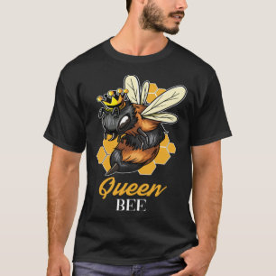 Queen Bee Beekeeper Crown Apiarist T-Shirt