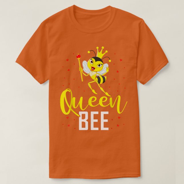 Queen Bee Beekeeper  T-Shirt (Design Front)