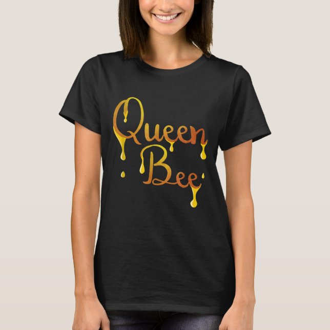 Queen Bee  Beekeeping Cute Beehive T-Shirt (Front)