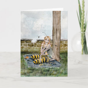 'Queen Bee' Blank Greeting Card
