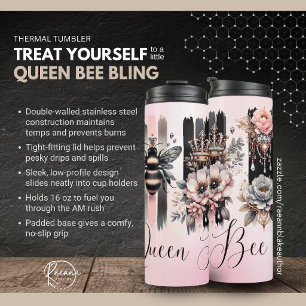 Queen Bee Bling Thermal Tumbler