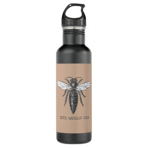 Queen Bee Bug Insect Antique Illustration 710 Ml Water Bottle