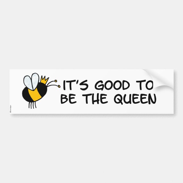 queen bee bumper sticker (Front)