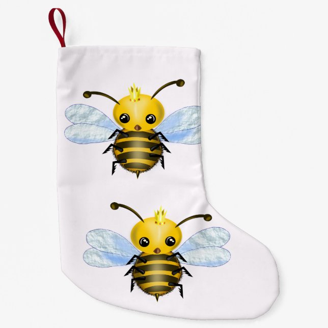 Queen Bee Christmas Stocking - Customisable (Front)