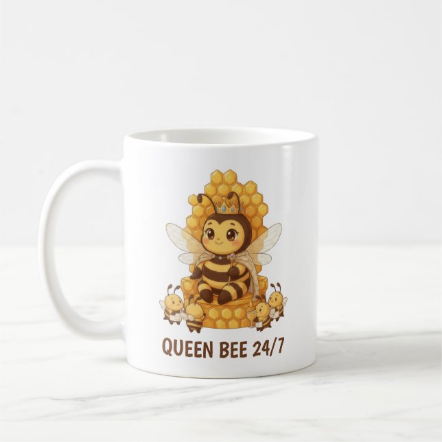 Queen Bee Coffee Mug (Left)
