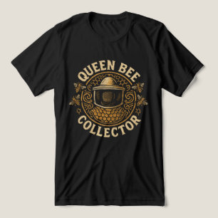 Queen Bee Collector – Beekeeper Hobbyist Tri-Blend Shirt