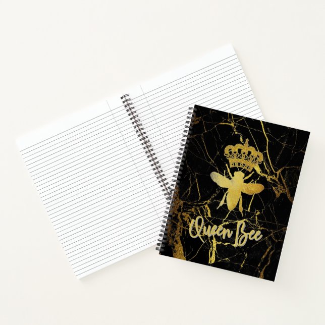 QUEEN BEE College Ruled Spiral Notebook (Inside)