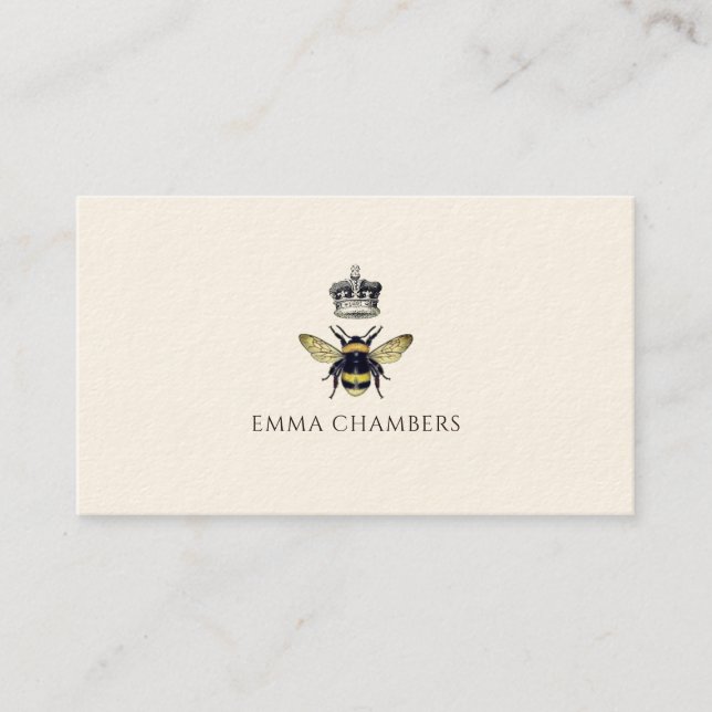 Queen Bee Crown Calling Cards (Front)
