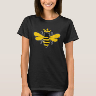 Queen Bee Crown Cute Hive Beekeeping Beekeeper App T-Shirt