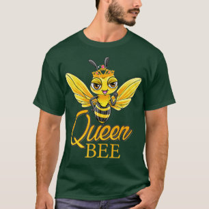 Queen Bee Crown Cute Honey Bee Hive Gift T-Shirt
