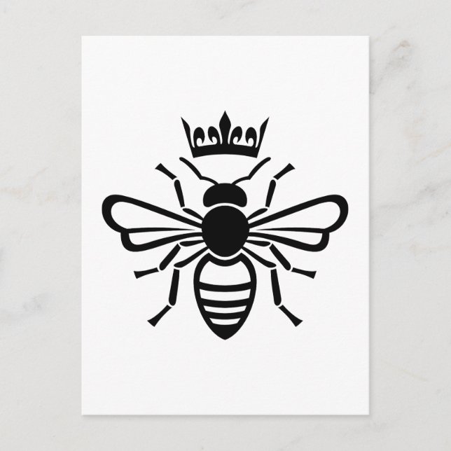 Queen Bee Crown Postcard (Front)