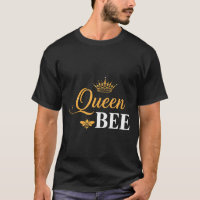 Queen bee crown script feminine nature insect love