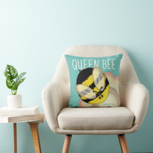 Queen Bee Cute Bumble Bee Personalised Cushion