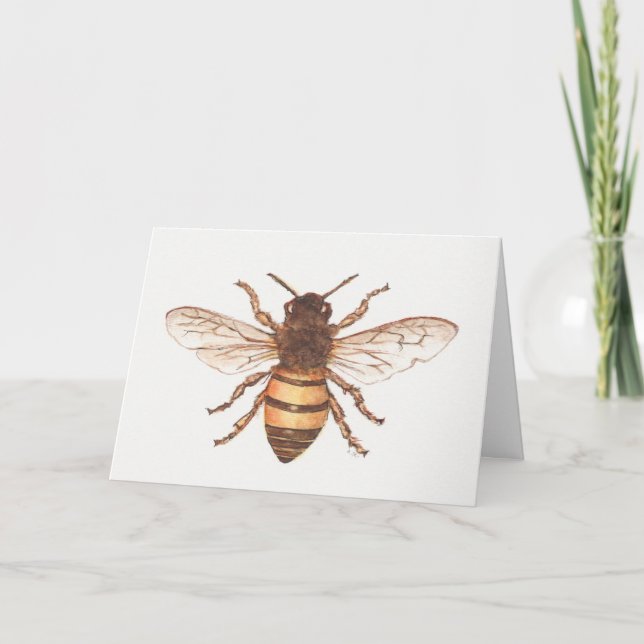 Queen Bee design on a greeting card (Front)
