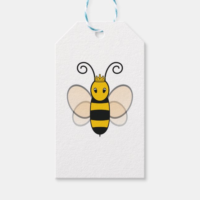 Queen Bee Gift Tags (Front)