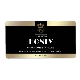 Queen bee gold minimalist honey