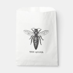 Queen Bee Illustration Classic Drawing Favour Bags