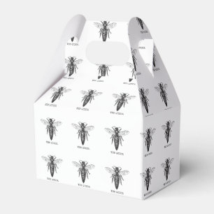 Queen Bee Illustration Classic Drawing Favour Box