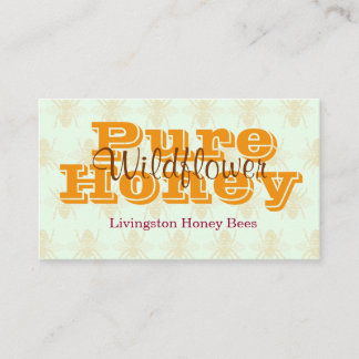 Queen Bee Light Green Beekeeper Business Card