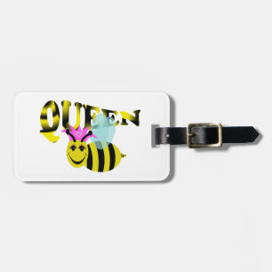queen bee luggage tag