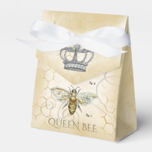 Queen Bee Monogram Thank You Favour Box