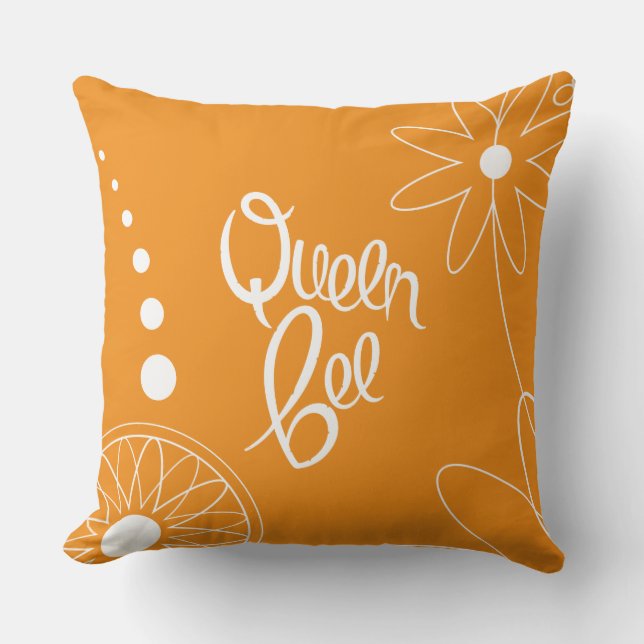 Queen Bee - Outdoor Pillow (Front)